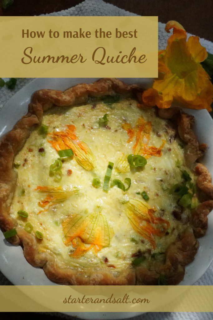 Summer quiche pin image